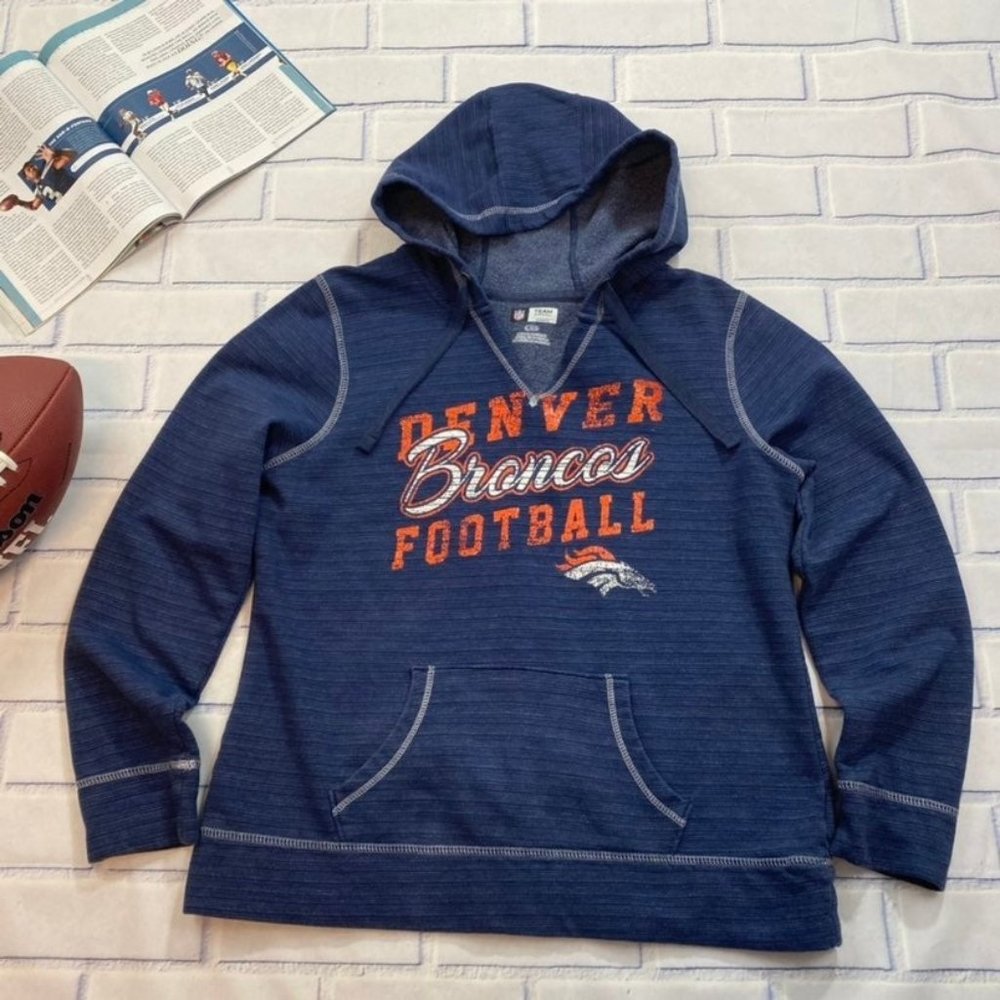 NFL Denver Broncos Women's Hooded Sweatshirt Top